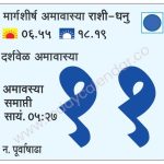 गुरुवार 11 जानेवारी 2024 – मार्गशीर्ष अमावास्या | दर्शवेळा अमावास्या | अमावास्या समाप्ती सायं. ०५.२७