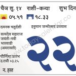 सोमवार 22 एप्रिल 2024 – शुभ दिन | दमनक चतुर्दशी | हनुमान जन्मोत्सव उपवास | सत्यदेव महाराज जयंती-नवी भारवाडी (अमरावती) | पौर्णिमा प्रारंभ उ.रात्रौ ०३.२५