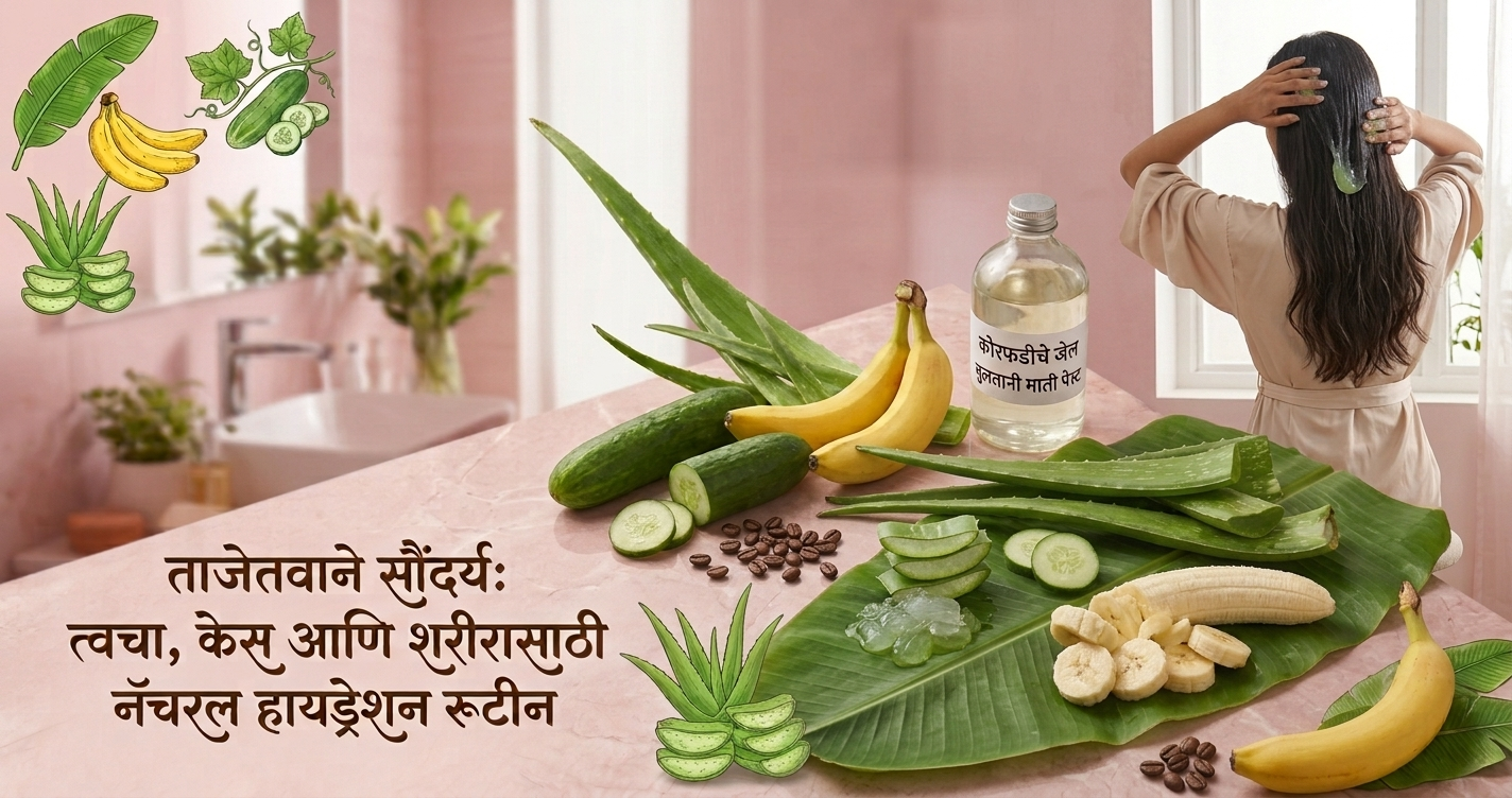 ताजेतवाने सौंदर्य: त्वचा, केस आणि शरीरासाठी नॅचरल हायड्रेशन रूटीन