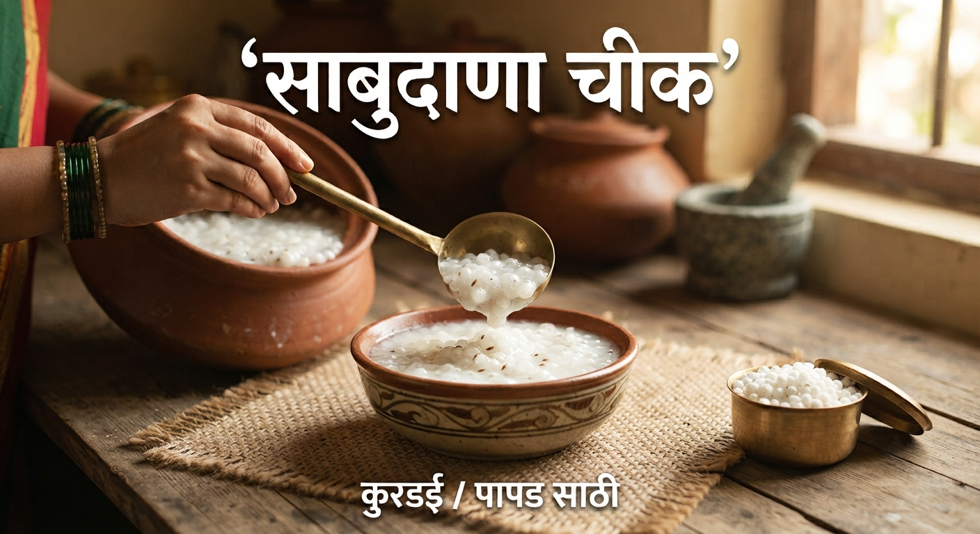 साबुदाणा चीक रेसिपी