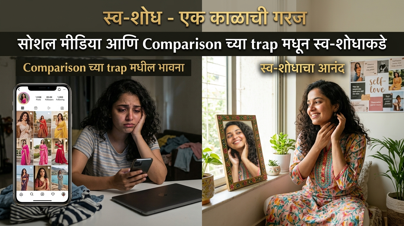 सोशल मीडिया आणि 'तुलनेचा सापळा': स्वतःला कमी लेखणे थांबवा आणि स्व-शोधाकडे वळा