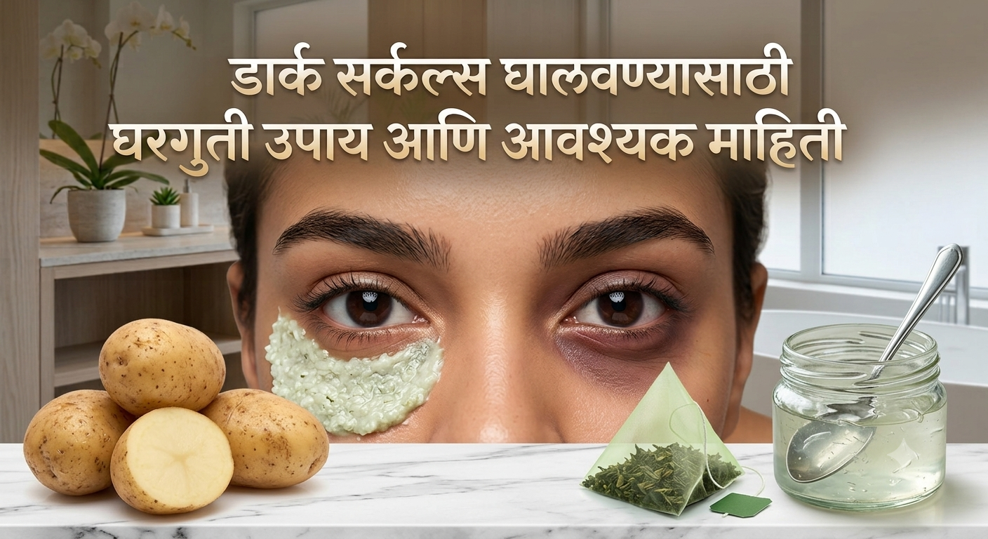 डोळ्यांखालील काळी वर्तुळे (Dark Circles) घालवण्यासाठी घरगुती उपाय, योग्य आहार आणि झोपेचे महत्त्व