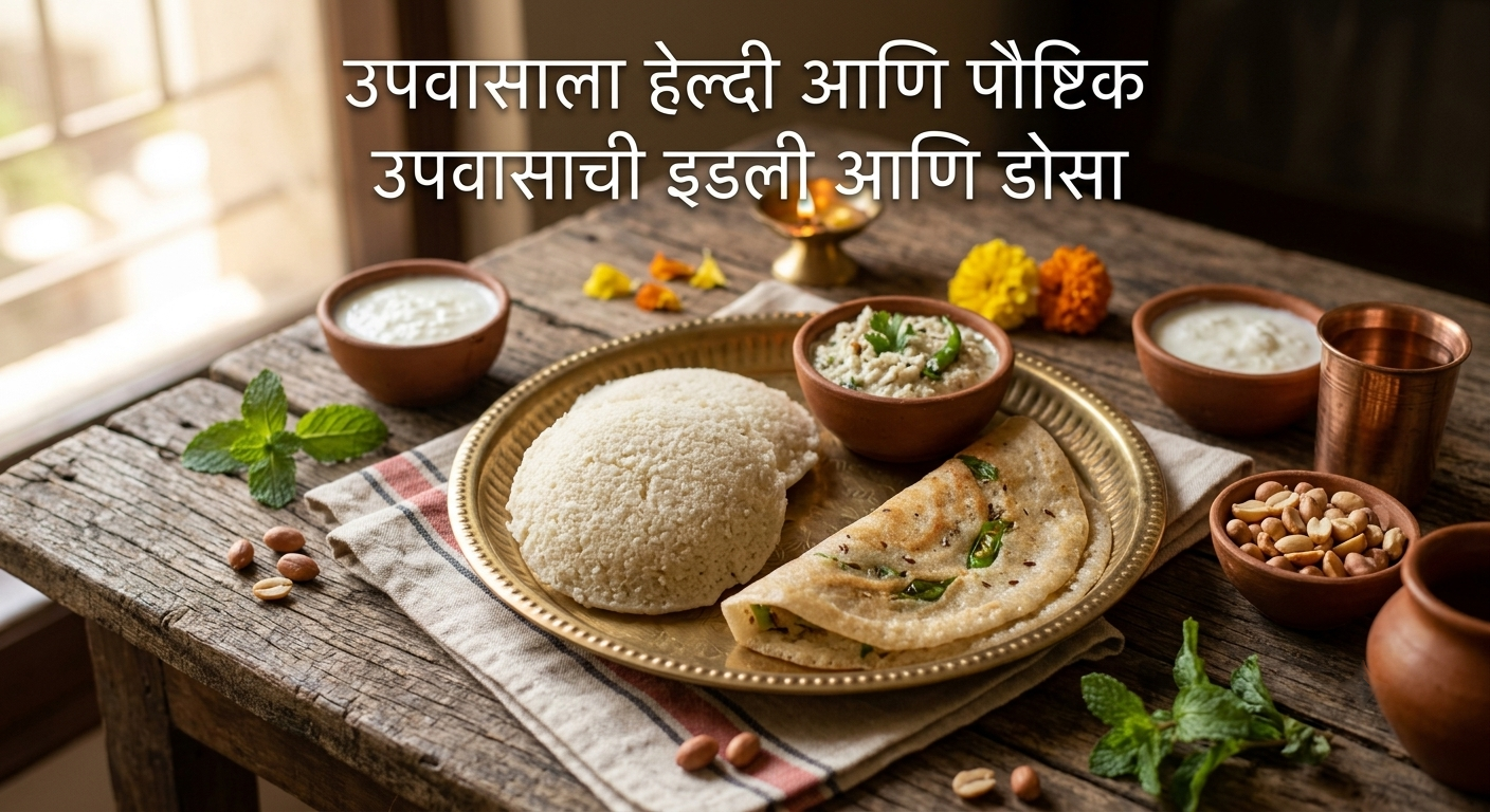 उपवासाला हेल्दी आणि पौष्टिक उपवासाची इडली आणि डोसा
