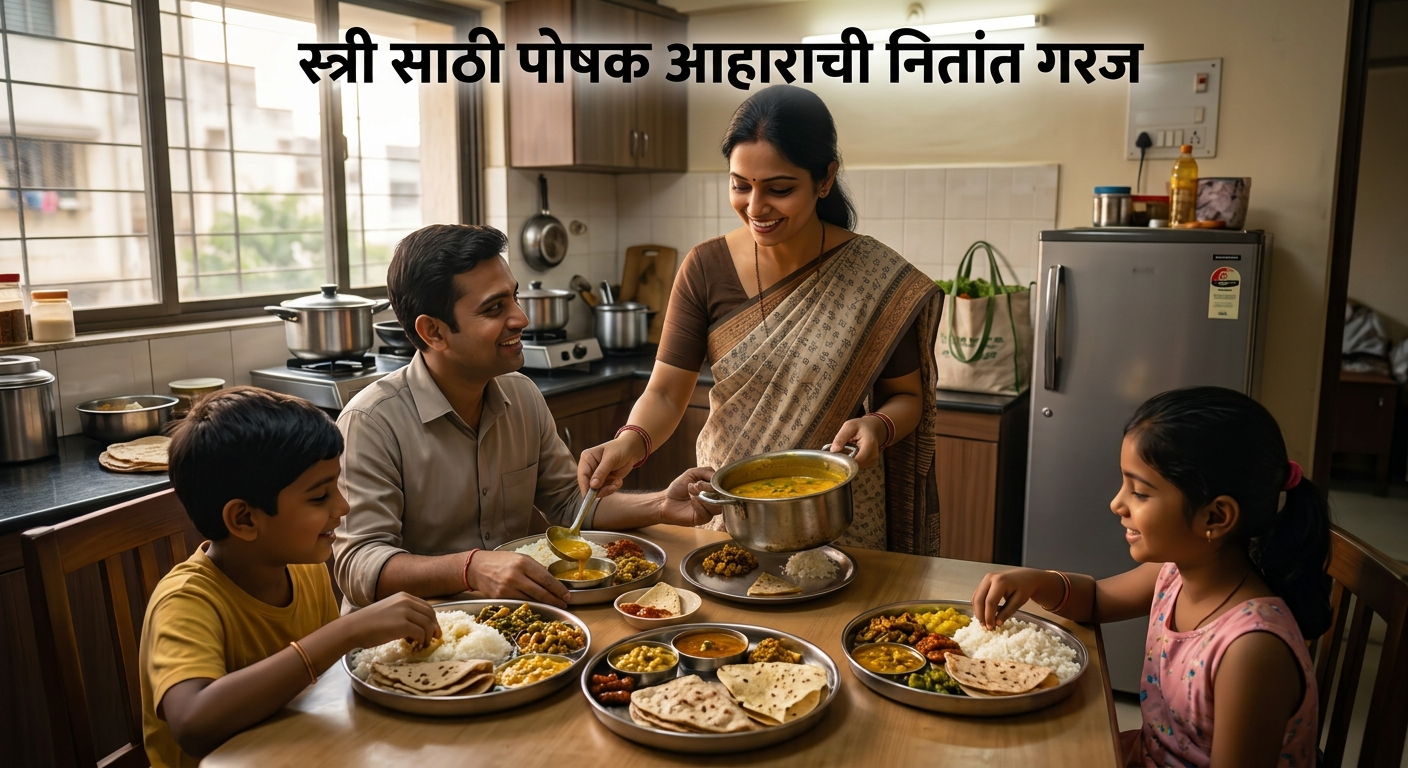 स्त्रीच्या आरोग्याकडे लक्ष आणि पोषणाची नितांत गरज!